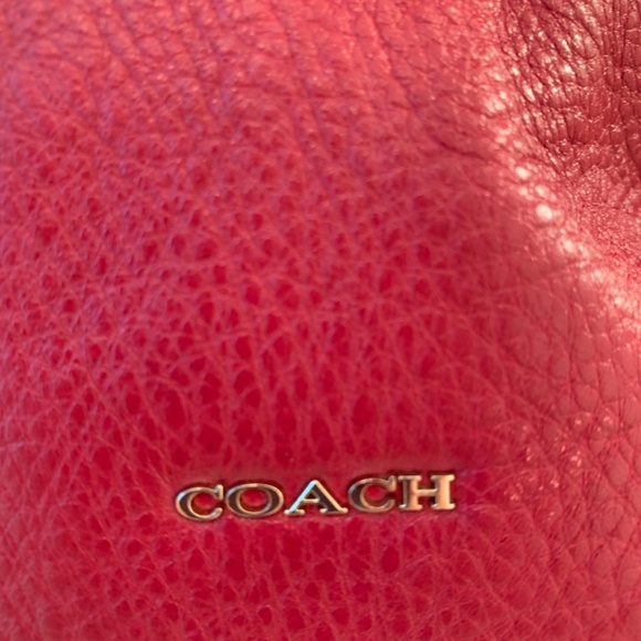COACH Madison Phoebe Red Leather Shoulder Bag 26224 - Picture 4 of 8